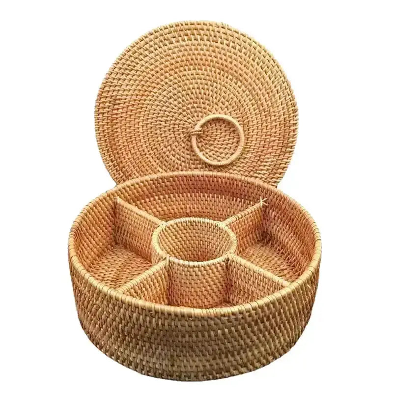 Boîte de Présentation compartimentée en osier - panier en osier