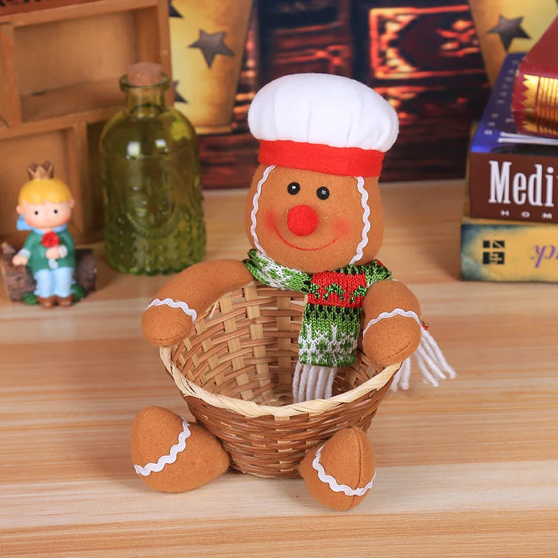 Panier en osier noël