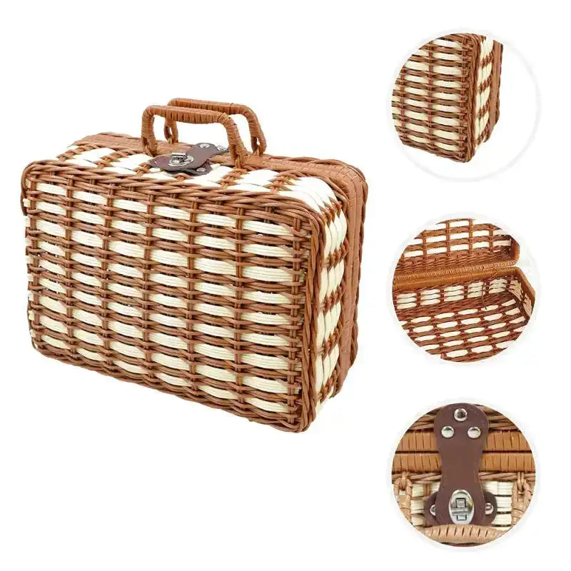 Panier style valise en osier - panier en osier