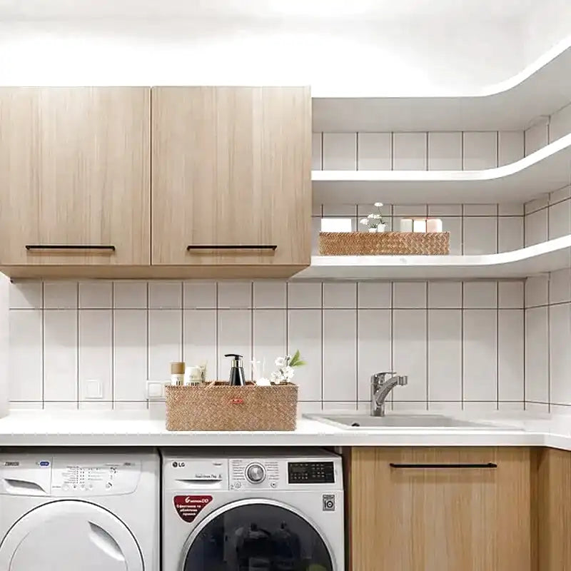 Boite de rangement en osier avec couvercle