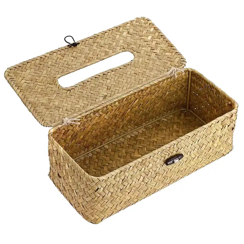 Distributeur à mouchoirs en osier