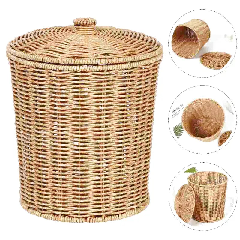 Panier à linge sale en osier