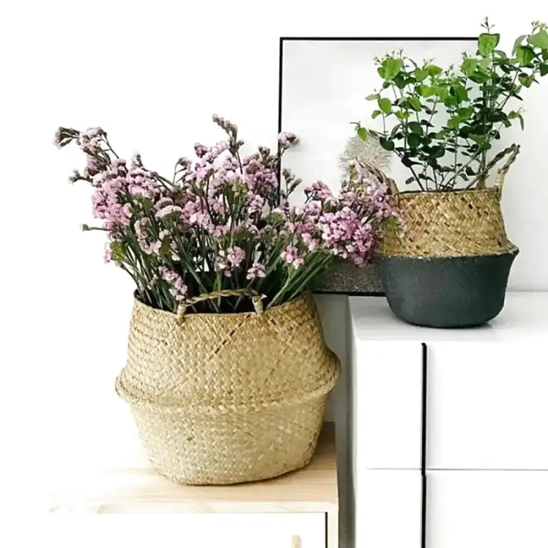 Panier cache-pot pliable