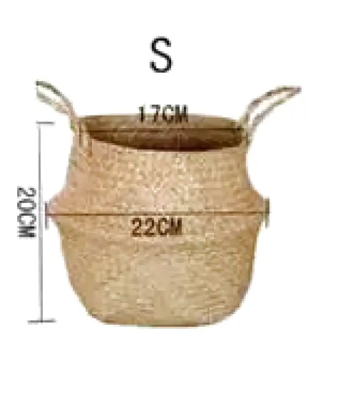 Panier cache-pot pliable
