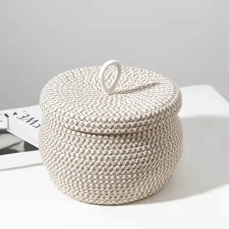 panier de rangement discret avec couvercle