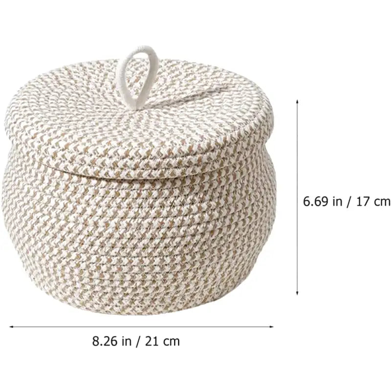 panier de rangement discret avec couvercle