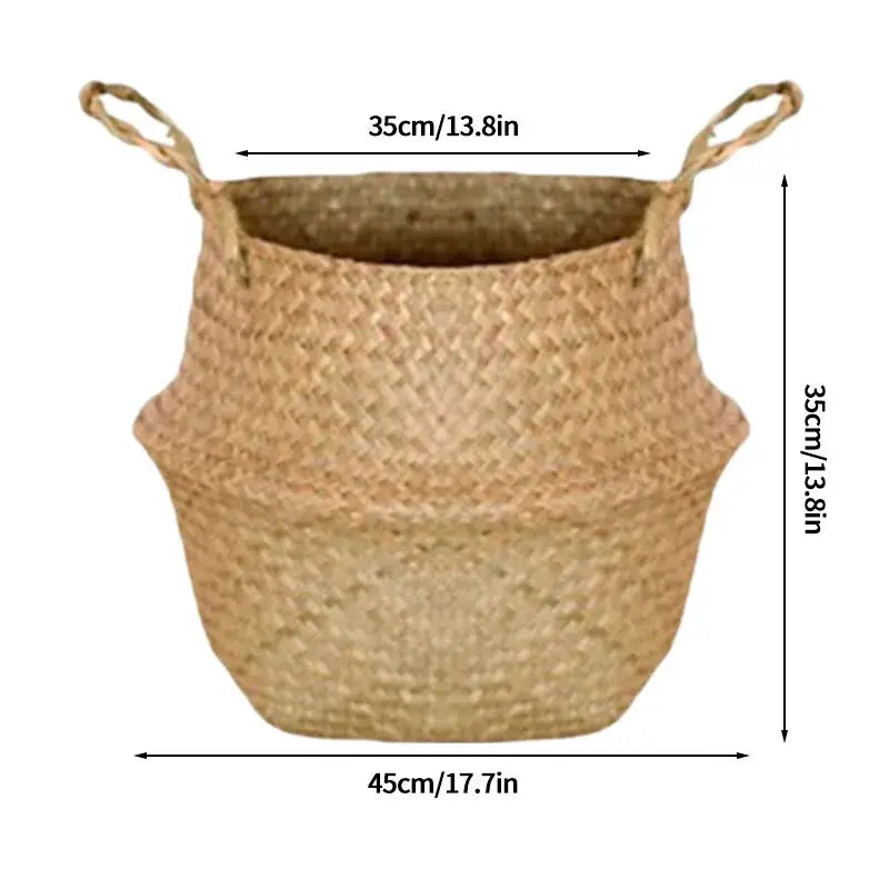 panier pliable tressé - panier en osier