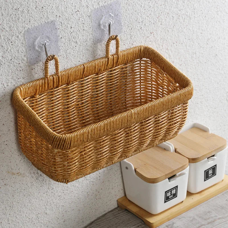 Corbeille en osier avec deux anses - panier en osier