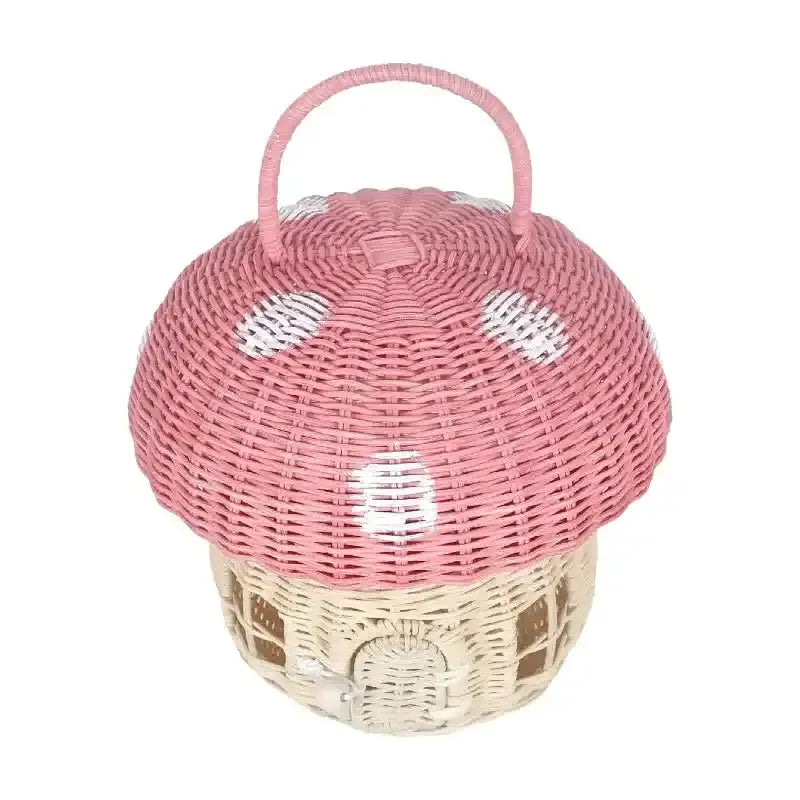 panier en osier champignon - panier en osier