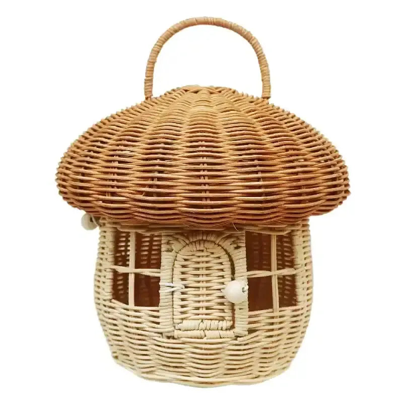 panier en osier champignon - panier en osier