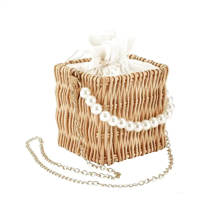 Panier en osier plage