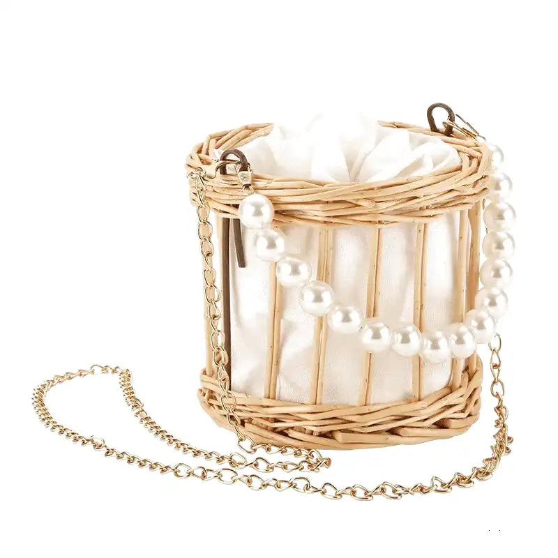 Panier en osier plage