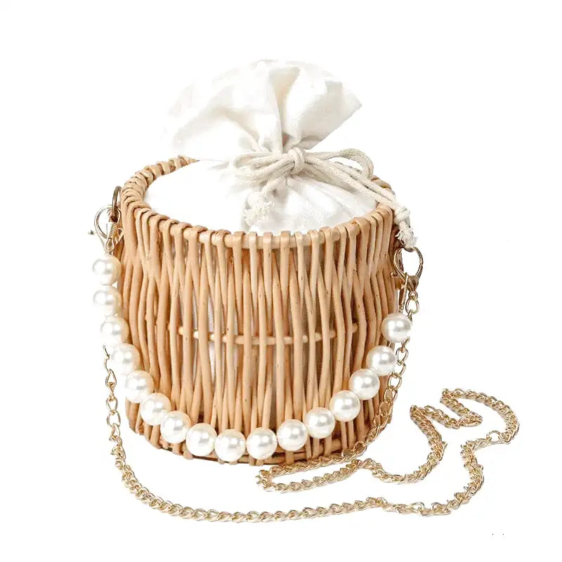 Panier en osier plage