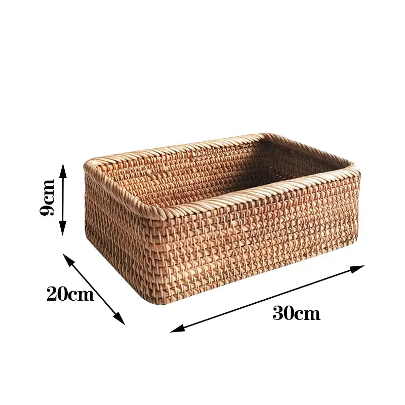 Panier en osier pour salle de bain