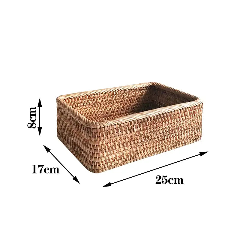 Panier en osier pour salle de bain