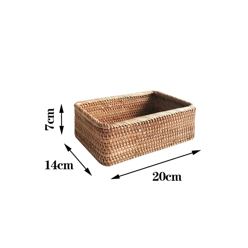 Panier en osier pour salle de bain
