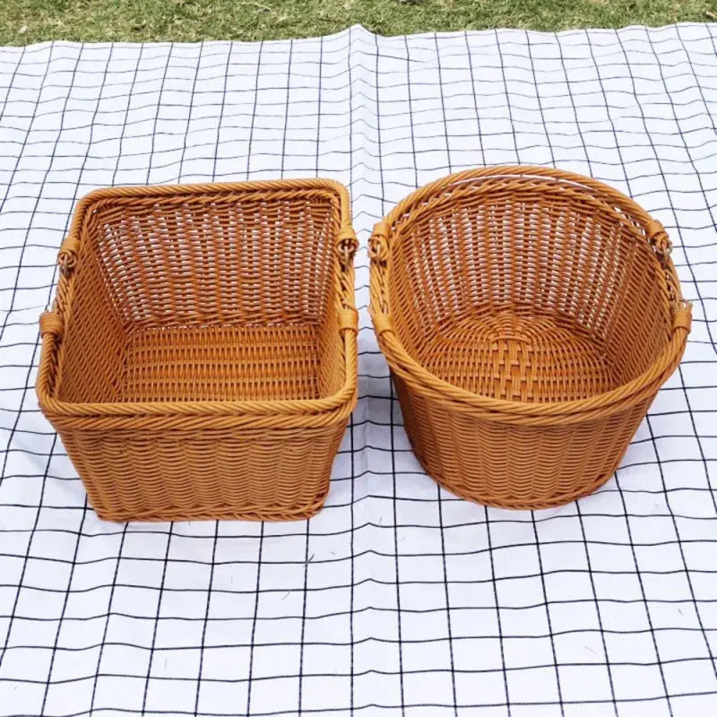 Panier à pain en osier avec anse - panier en osier
