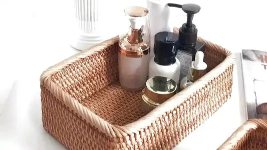 Panier en osier pour salle de bain - panier en osier