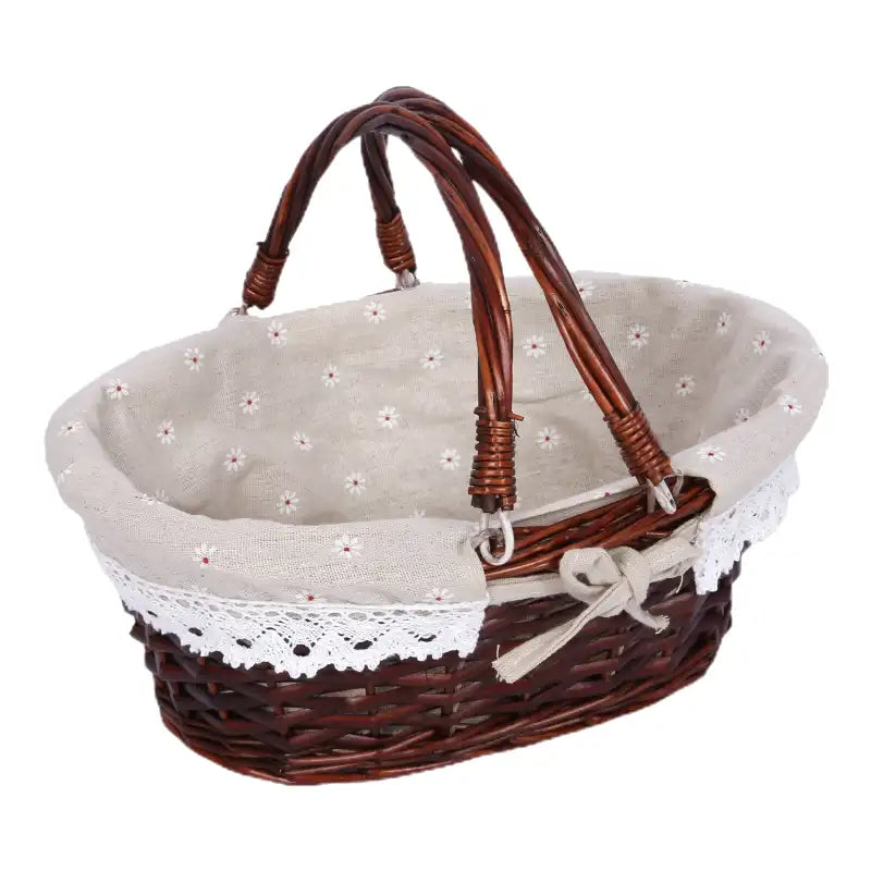 petit panier pique-nique tissu vichy