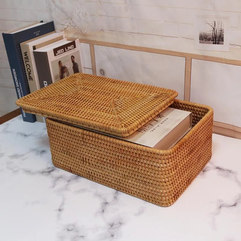 Grand panier en rotin 
