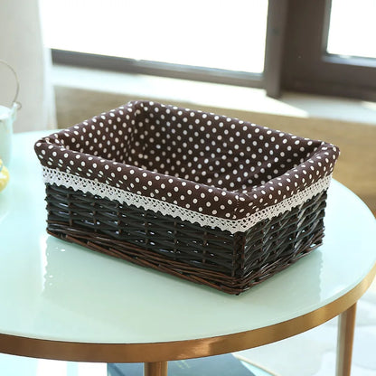 paniers en osier avec doublure