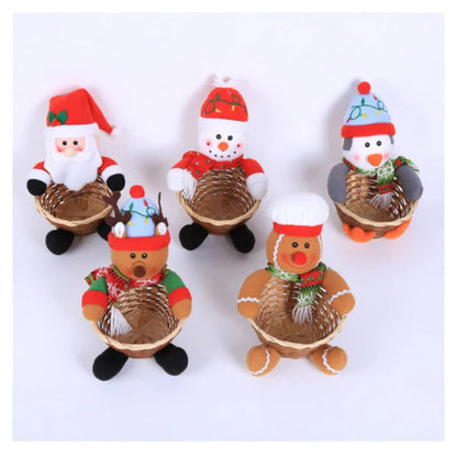 Panier en osier noël