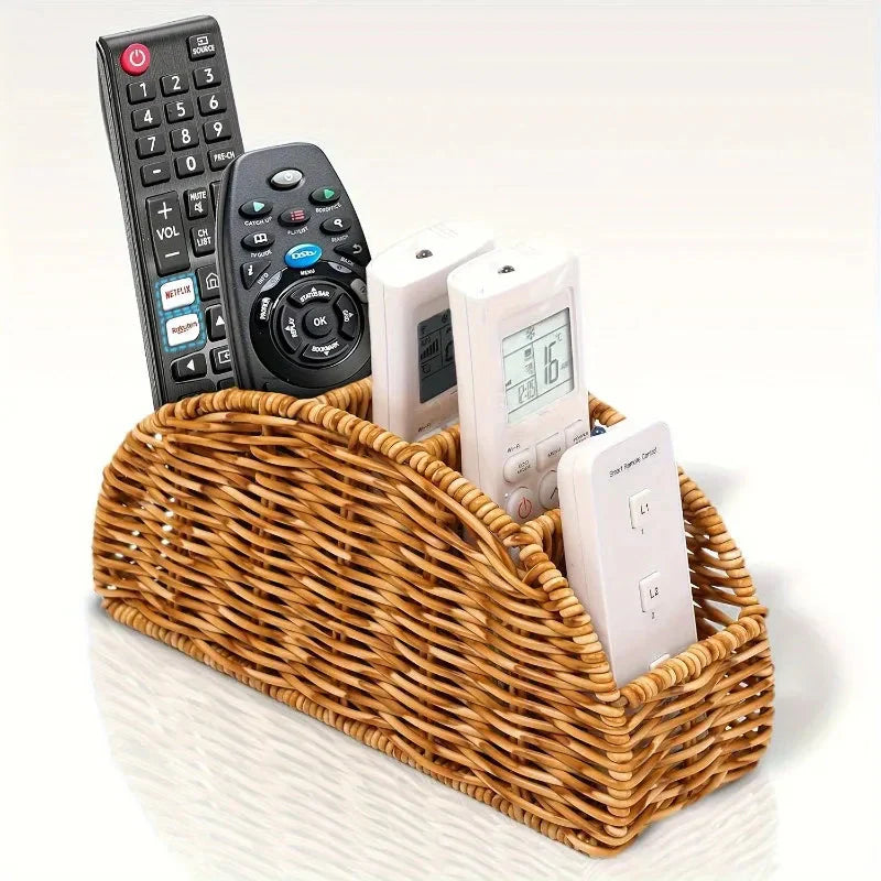 Range télécommande en osier
