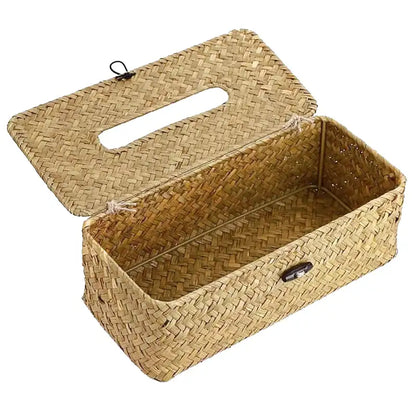Distributeur à mouchoirs en osier