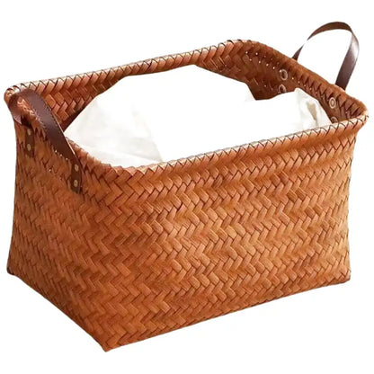 Panier à linge en osier souple
