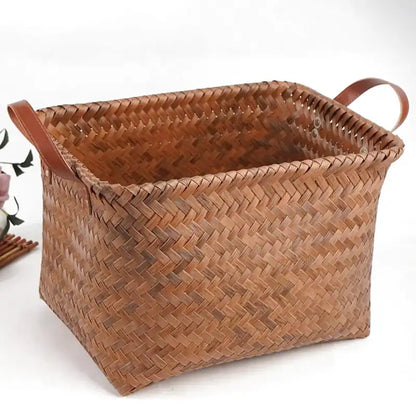 Panier à linge en osier souple