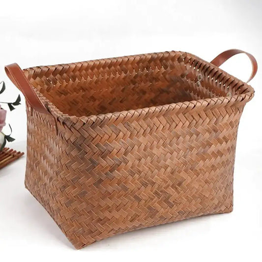 Panier à linge en osier souple