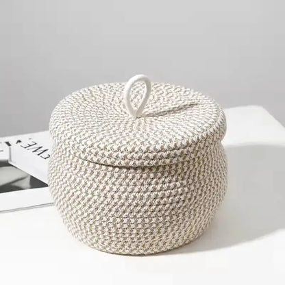 panier de rangement discret avec couvercle