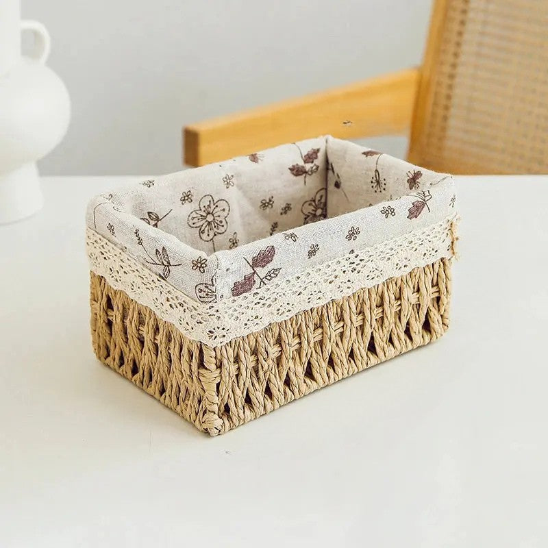 Panier rectangulaire déco panier en osier