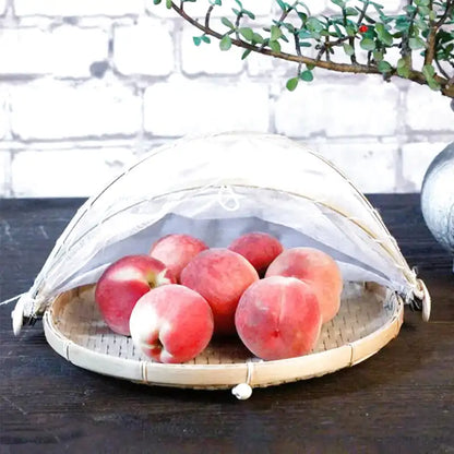 Panier en osier avec cloche protectrice