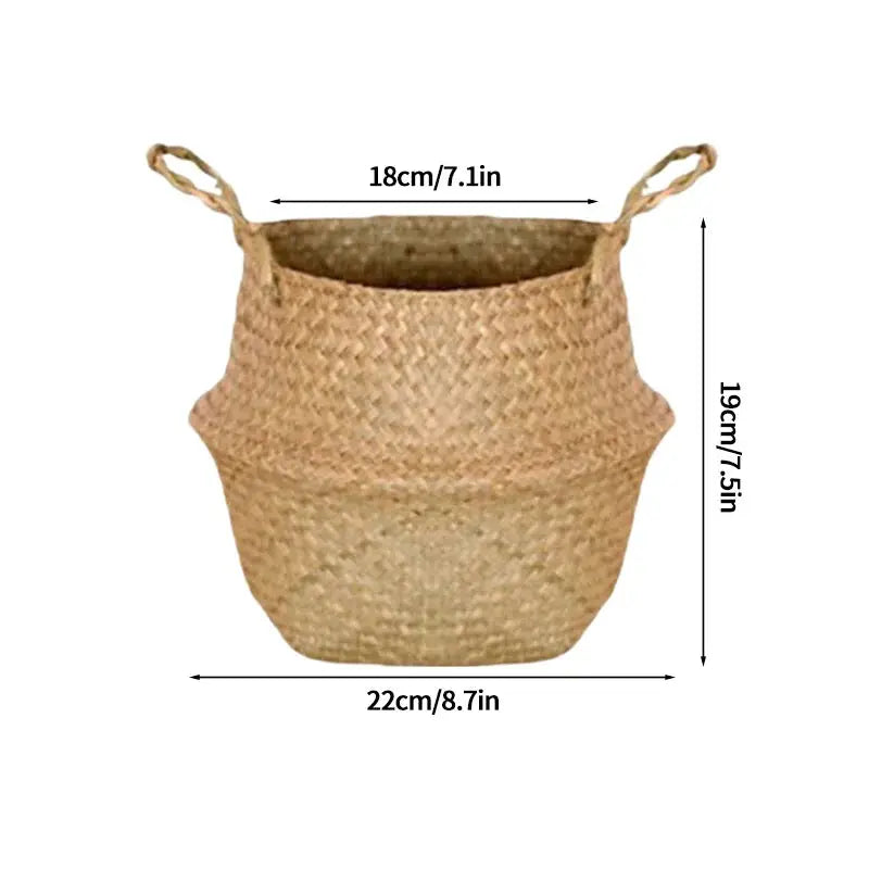 panier pliable tressé - panier en osier