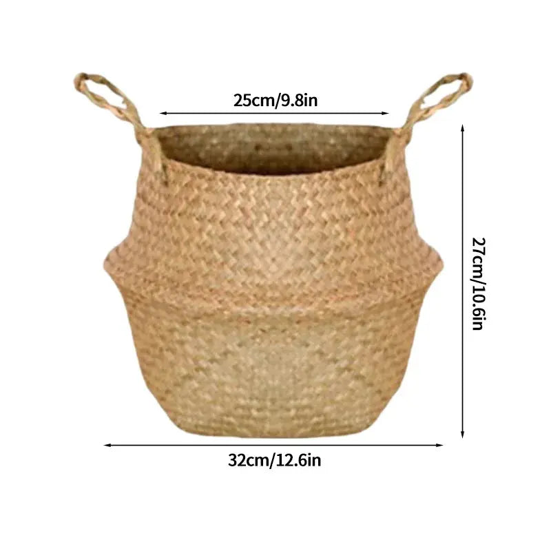 panier pliable tressé - panier en osier
