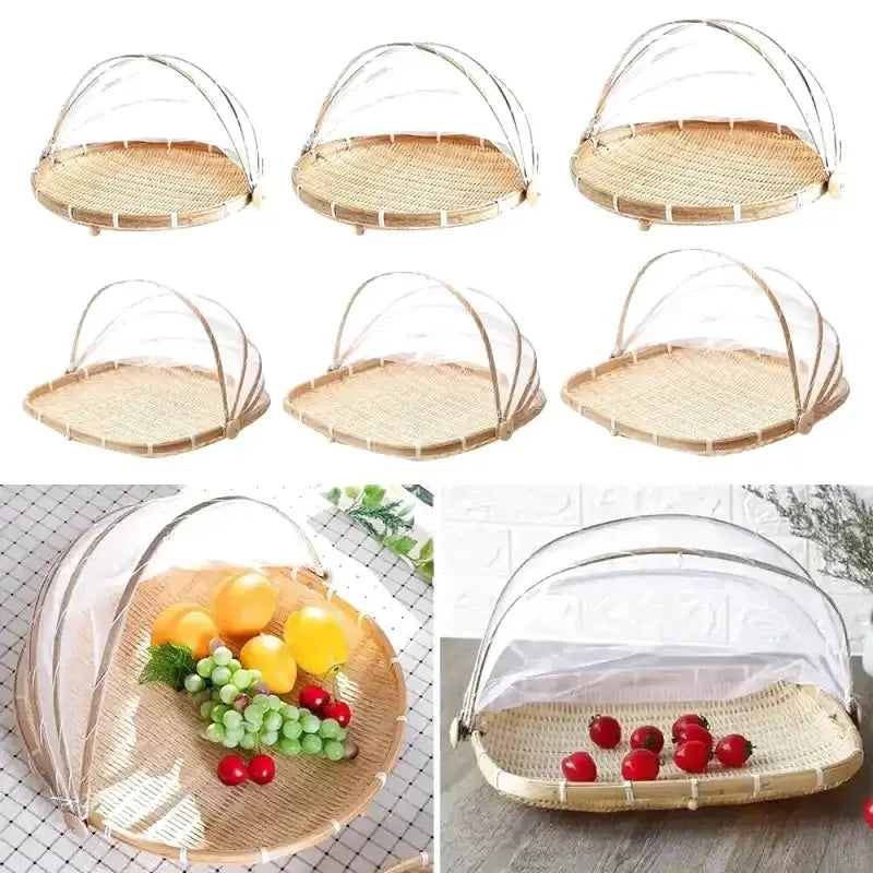 Panier en osier avec cloche protectrice - panier en osier