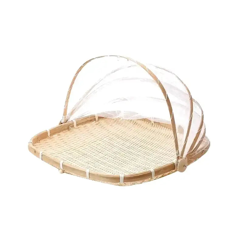 Panier en osier avec cloche protectrice - panier en osier