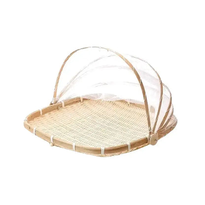 Panier en osier avec cloche protectrice - panier en osier