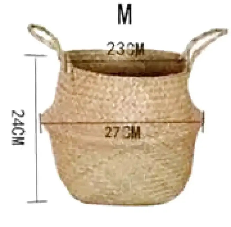 Panier cache-pot pliable - panier en osier