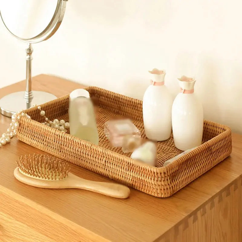 Plateau d’Ambiance Cocooning - panier en osier