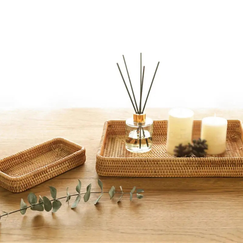 Plateau d’Ambiance Cocooning - panier en osier