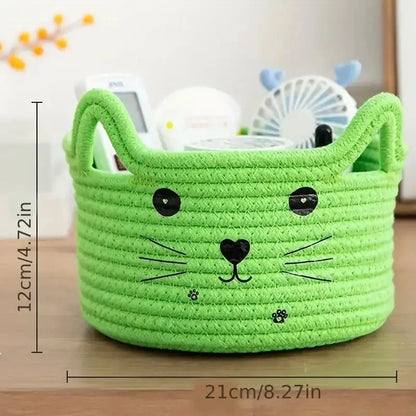 panier de rangement chat - panier en osier