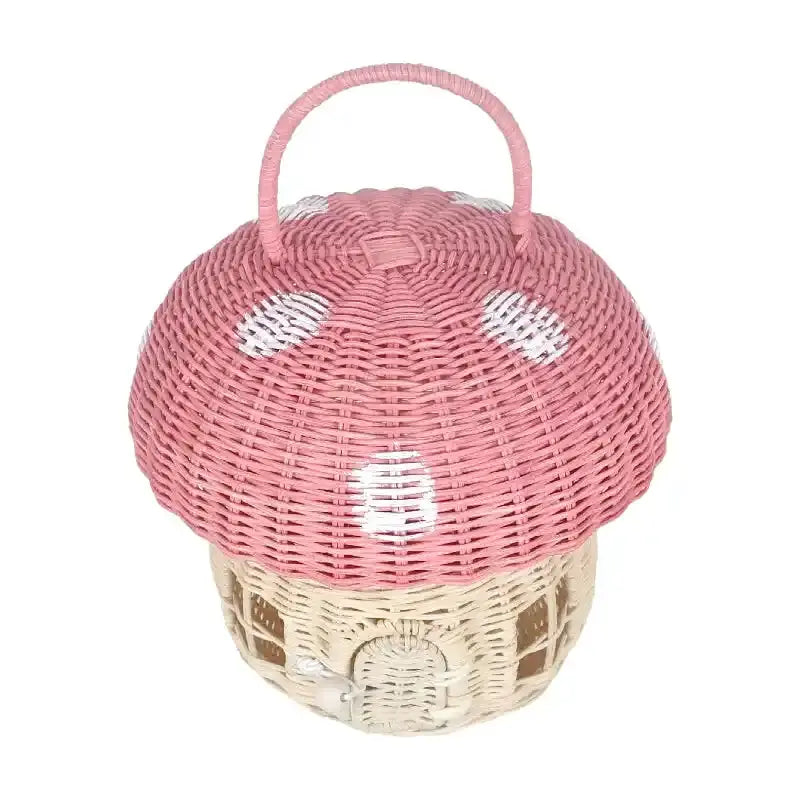 panier en osier champignon - panier en osier