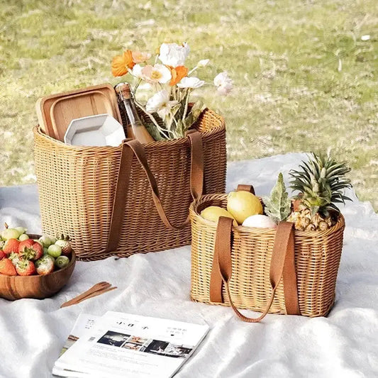 Panier en osier nature panier en osier