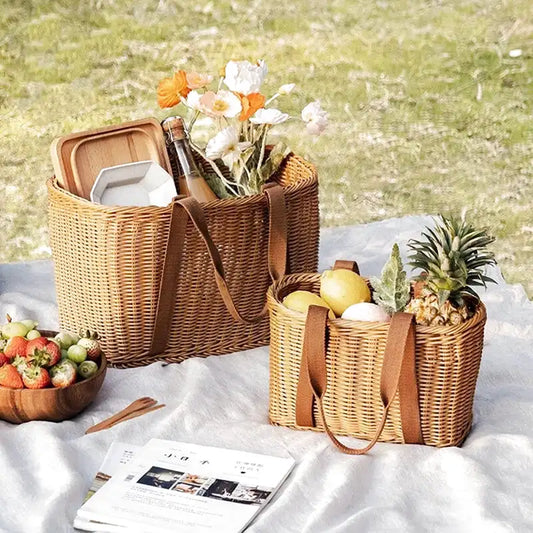 Panier en osier naturel - panier en osier