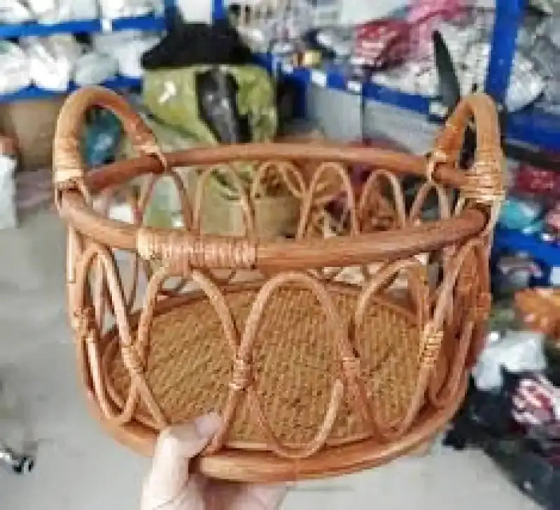 Panier déco salon - panier en osier