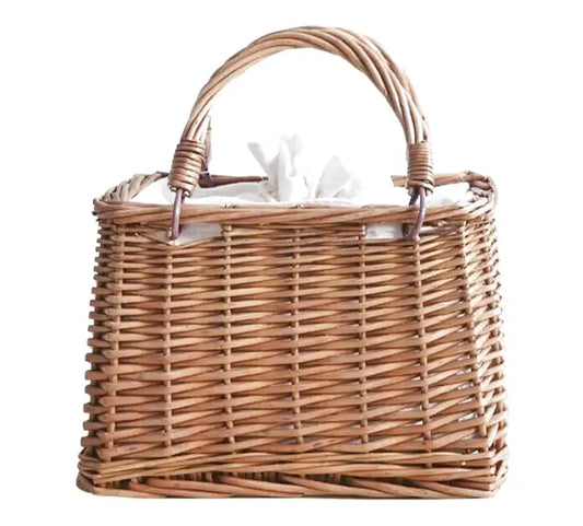 Panier en osier plage