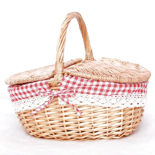 panier pique-nique à couvercle