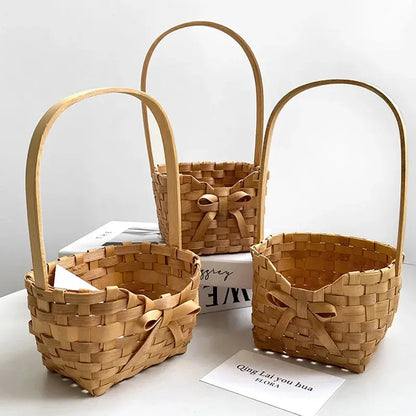 panier romantique en osier